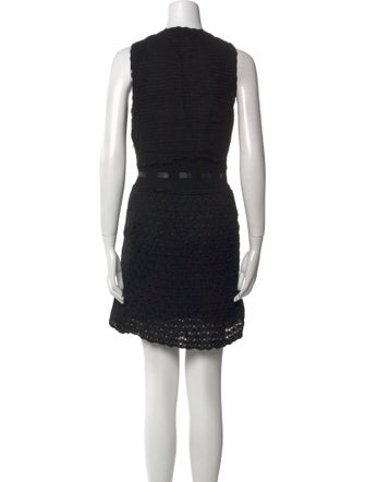 Red Valentino Scoop Neck Mini Dress