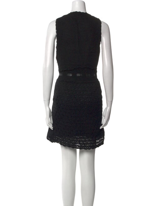 Red Valentino Scoop Neck Mini Dress