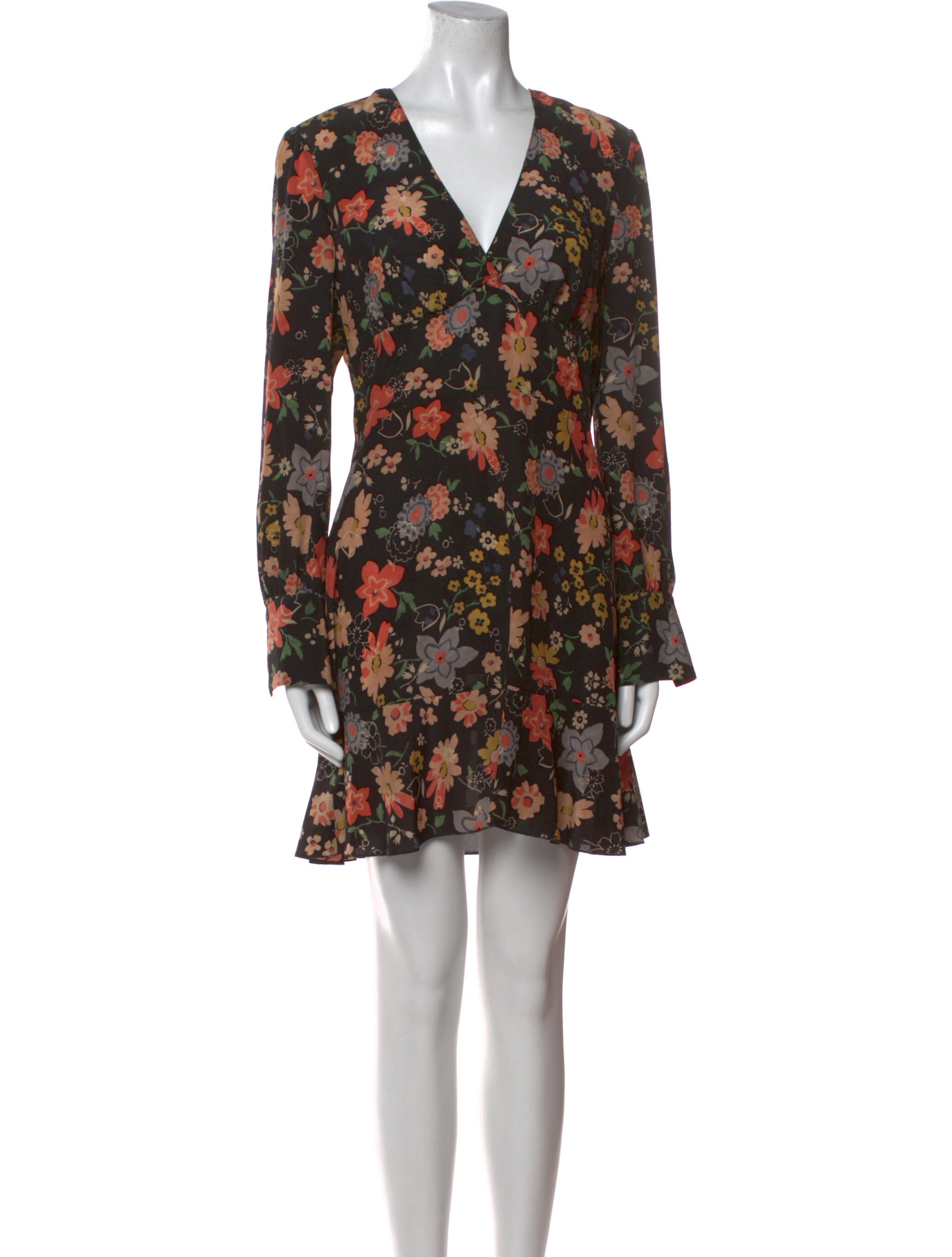 Red Valentino Floral Print Mini Dress