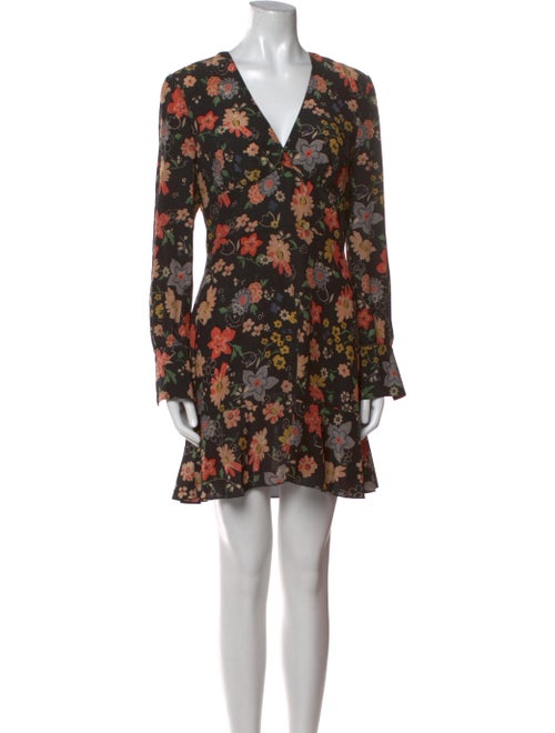 Red Valentino Floral Print Mini Dress