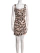 Red Valentino Animal Print Mini Dress