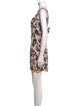 Red Valentino Animal Print Mini Dress