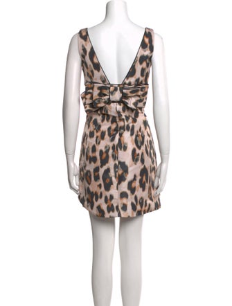 Red Valentino Animal Print Mini Dress