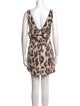 Red Valentino Animal Print Mini Dress