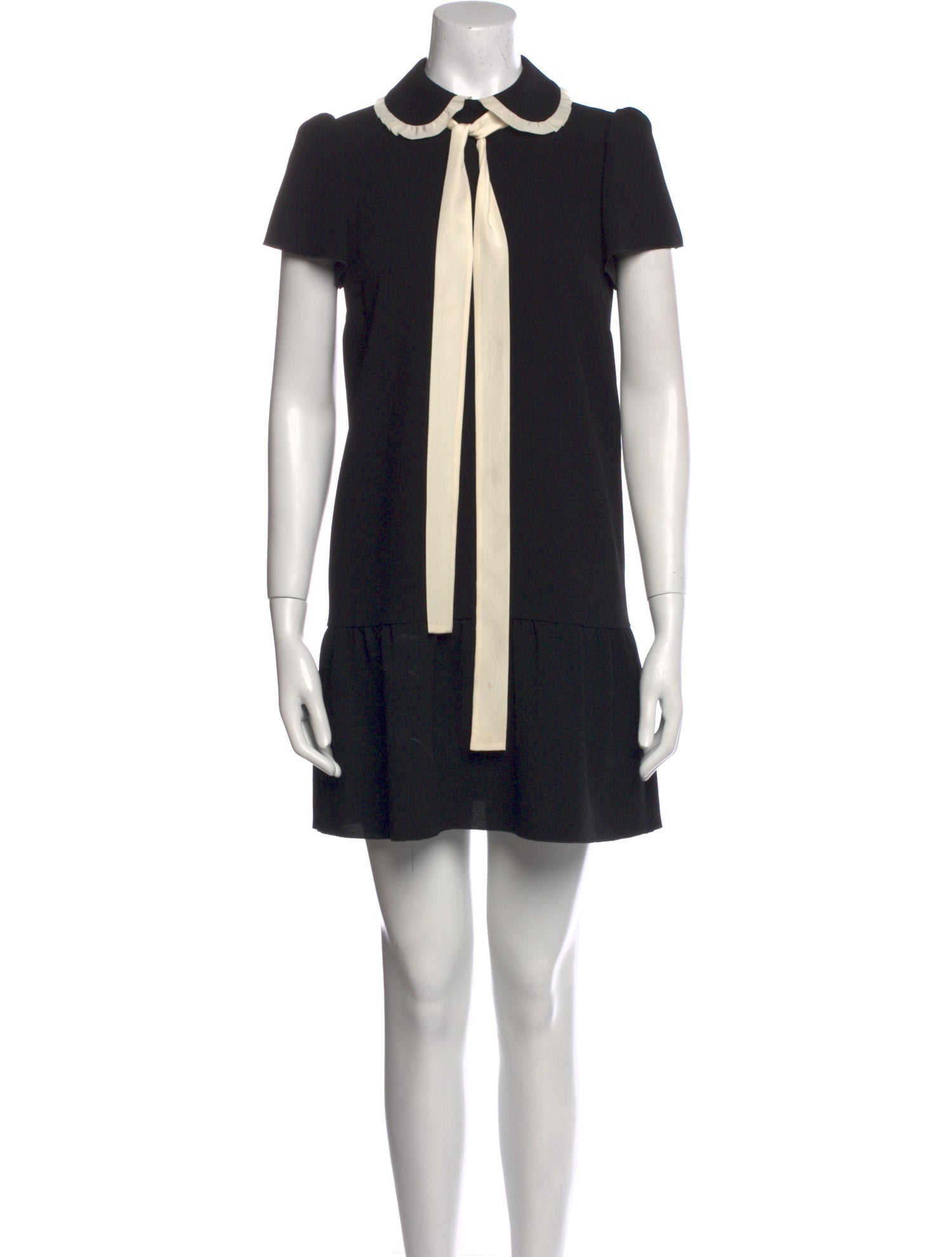 Red Valentino Mock Neck Mini Dress