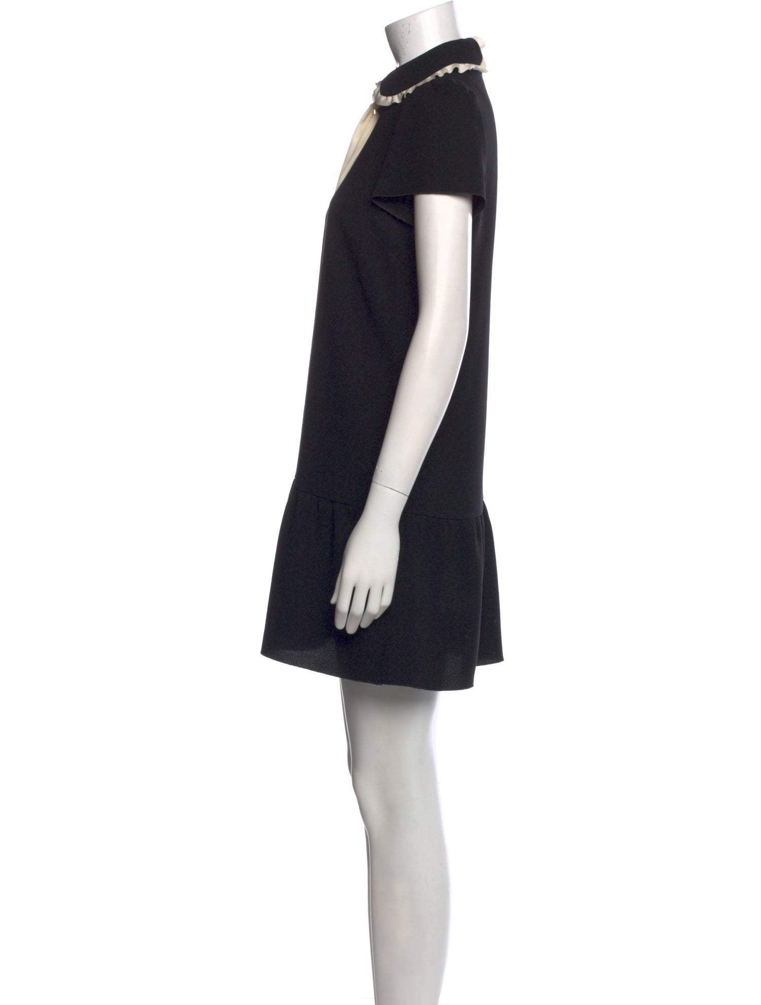 Red Valentino Mock Neck Mini Dress