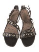 Red Valentino Leather Chain-Link Accents Gladiator Sandals