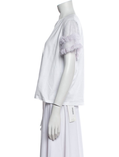 Red Valentino Bateau Neckline Short Sleeve T-Shirt