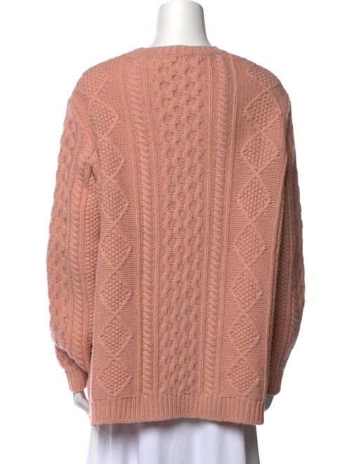 Red Valentino Virgin Wool Crew Neck Sweater