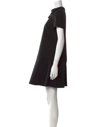 Red Valentino Mock Neck Mini Dress