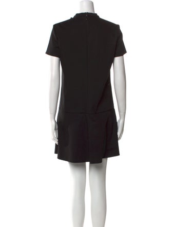 Red Valentino Mock Neck Mini Dress