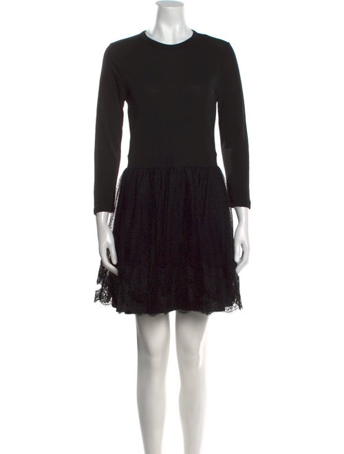Red Valentino Crew Neck Mini Dress