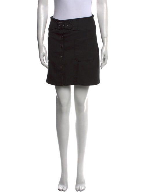 Red Valentino Pleated Accents Mini Skirt