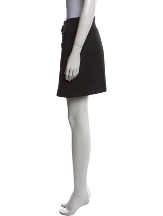 Red Valentino Pleated Accents Mini Skirt