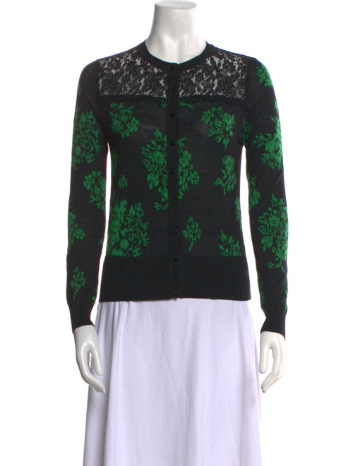 Red Valentino Printed Crew Neck Sweater