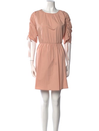 Red Valentino Scoop Neck Mini Dress