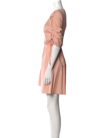 Red Valentino Scoop Neck Mini Dress