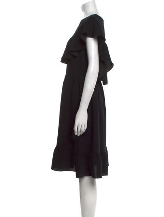 Red Valentino Crew Neck Knee-Length Dress