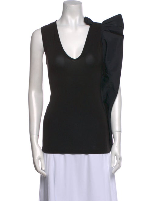 Red Valentino V-Neck Sleeveless Top