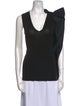 Red Valentino V-Neck Sleeveless Top