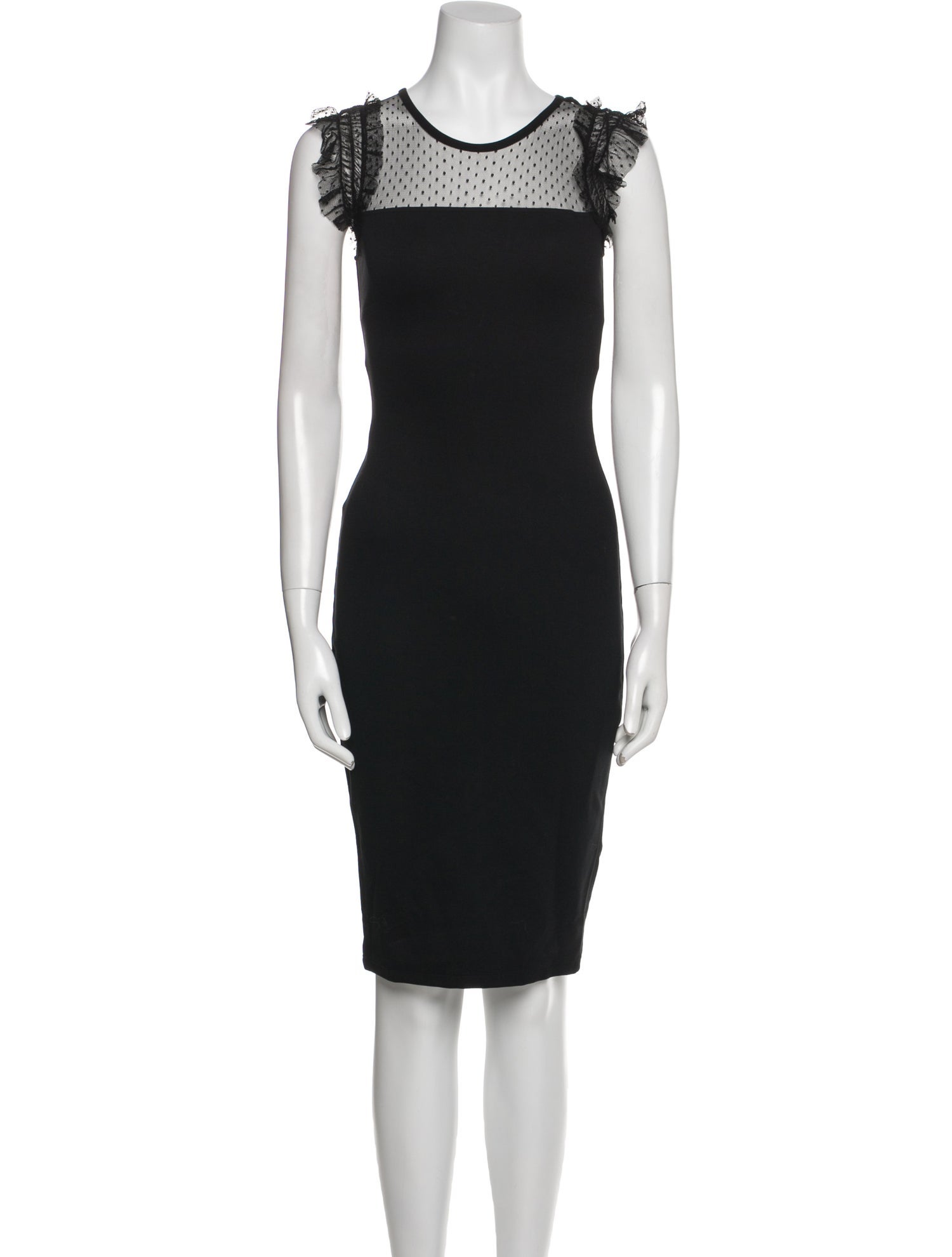 Red Valentino Crew Neck Knee-Length Dress