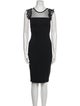 Red Valentino Crew Neck Knee-Length Dress