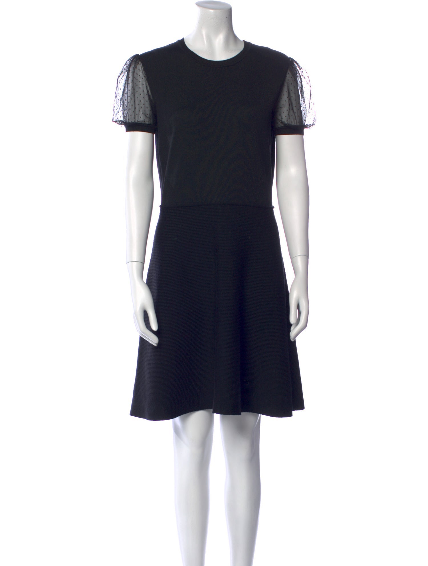 Red Valentino Virgin Wool Mini Dress