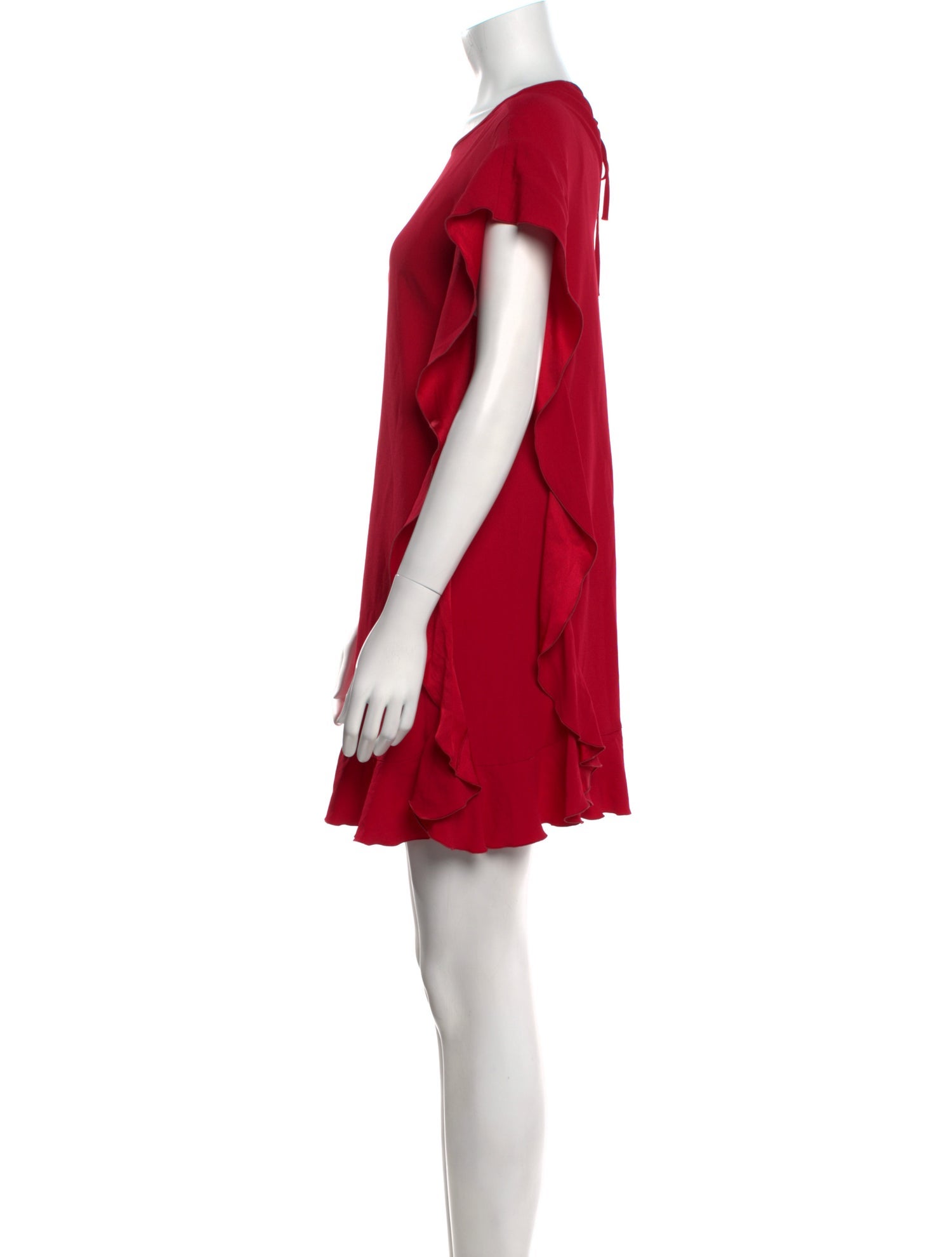 Red Valentino Scoop Neck Mini Dress