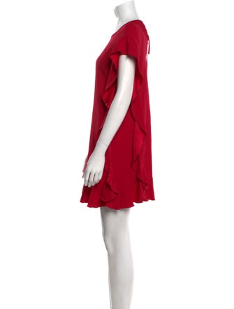 Red Valentino Scoop Neck Mini Dress