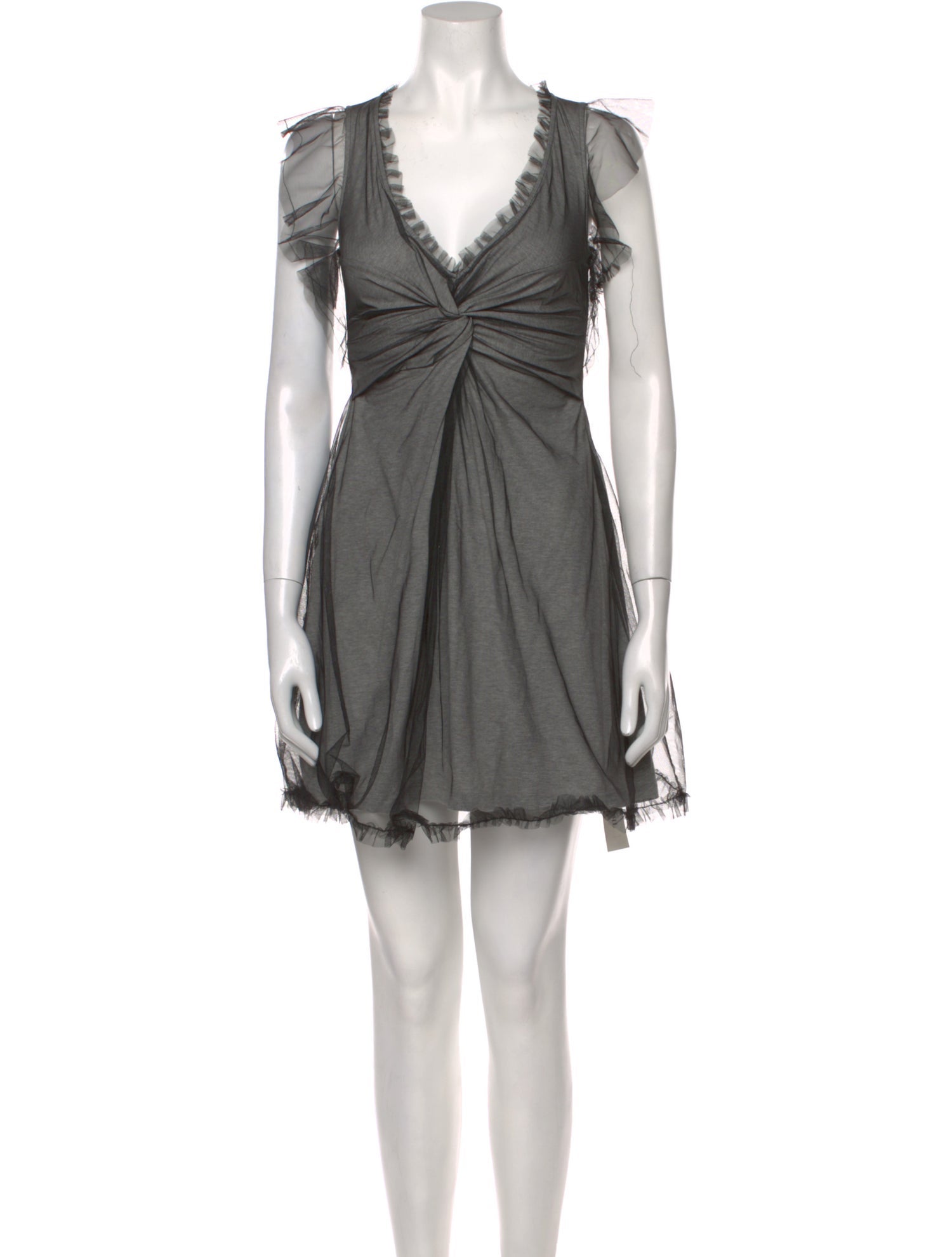 Red Valentino V-Neck Mini Dress