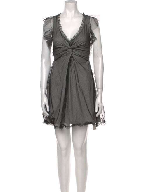 Red Valentino V-Neck Mini Dress