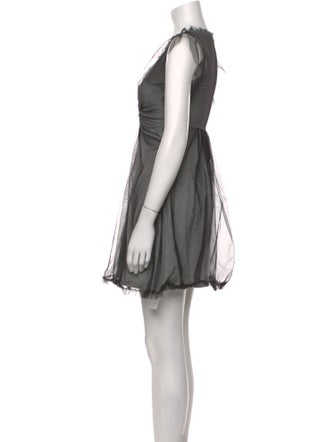 Red Valentino V-Neck Mini Dress