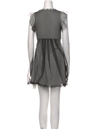 Red Valentino V-Neck Mini Dress