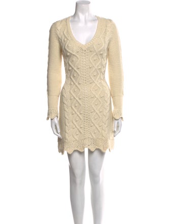 Red Valentino Wool Mini Dress