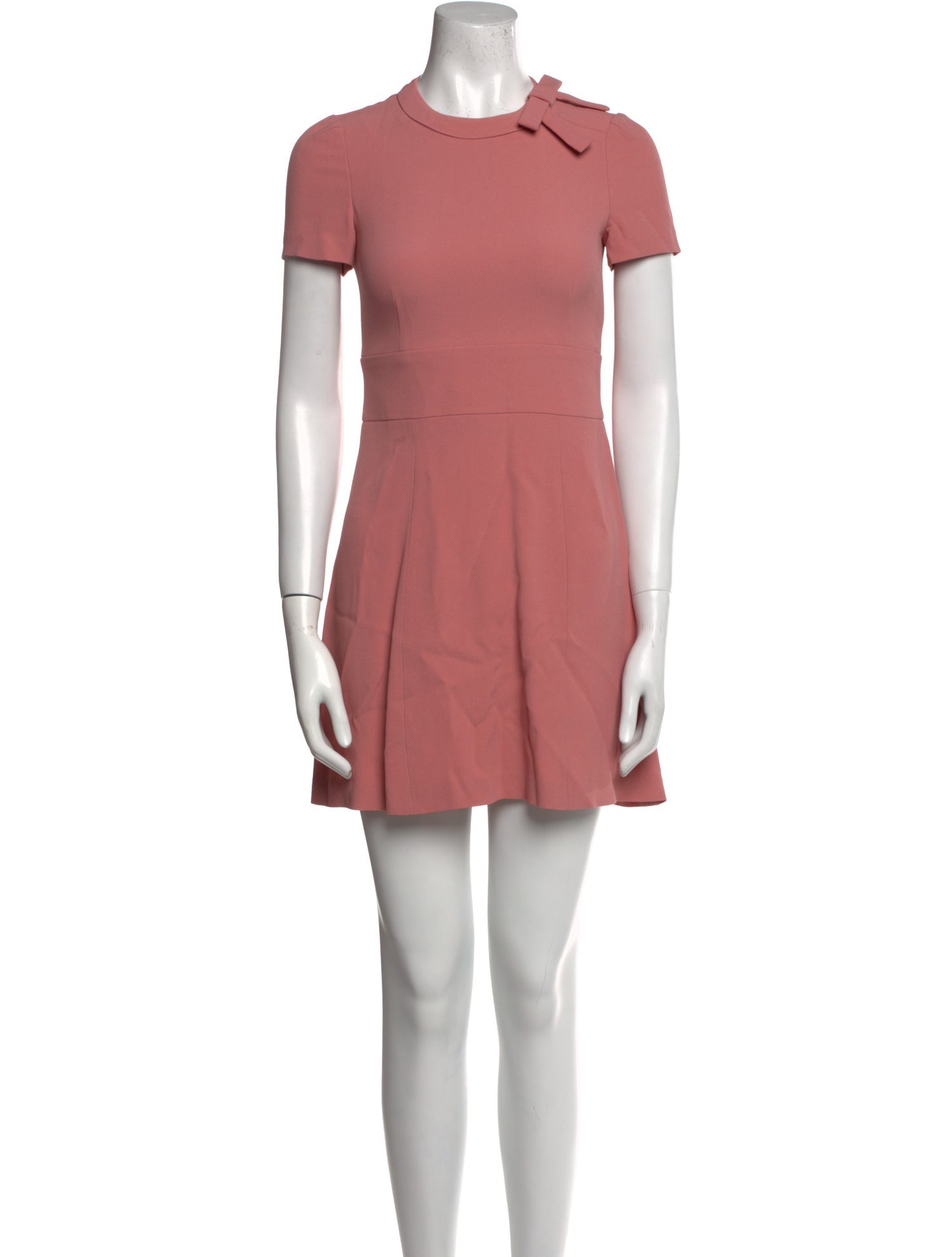 Red Valentino Crew Neck Mini Dress