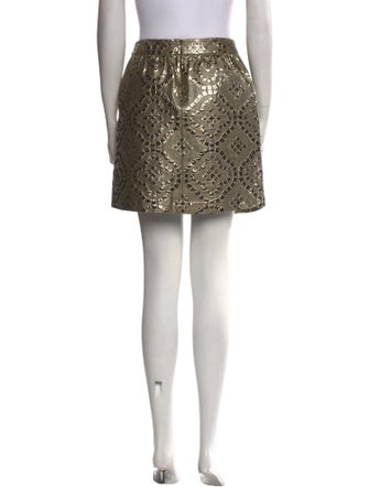 Red Valentino Glitter Accents Mini Skirt