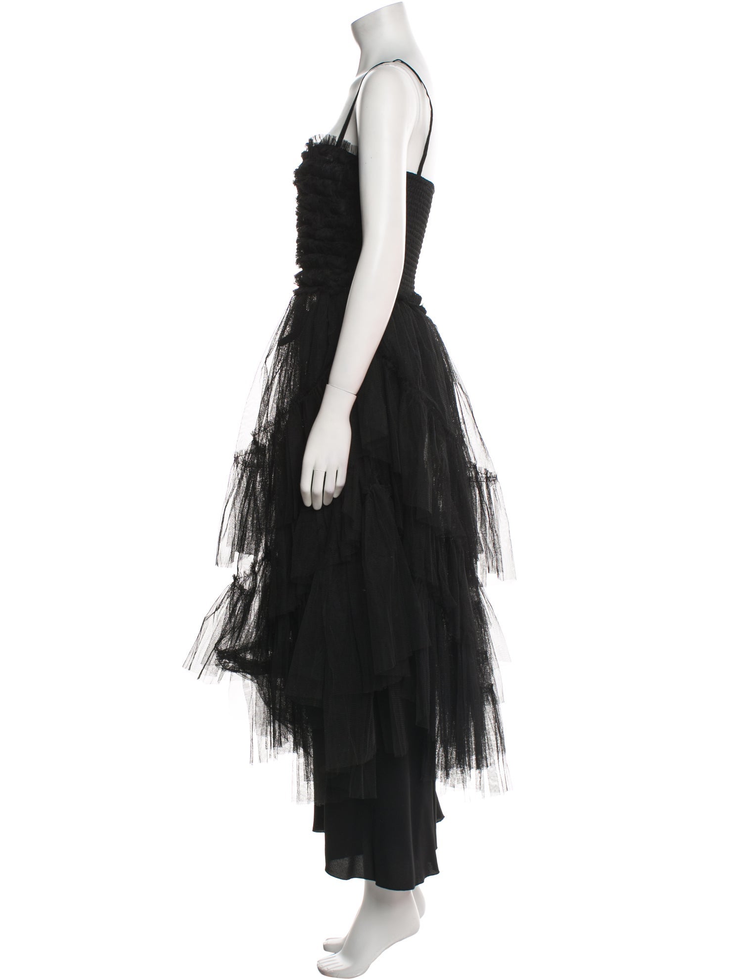 Red Valentino Square Neckline Long Dress