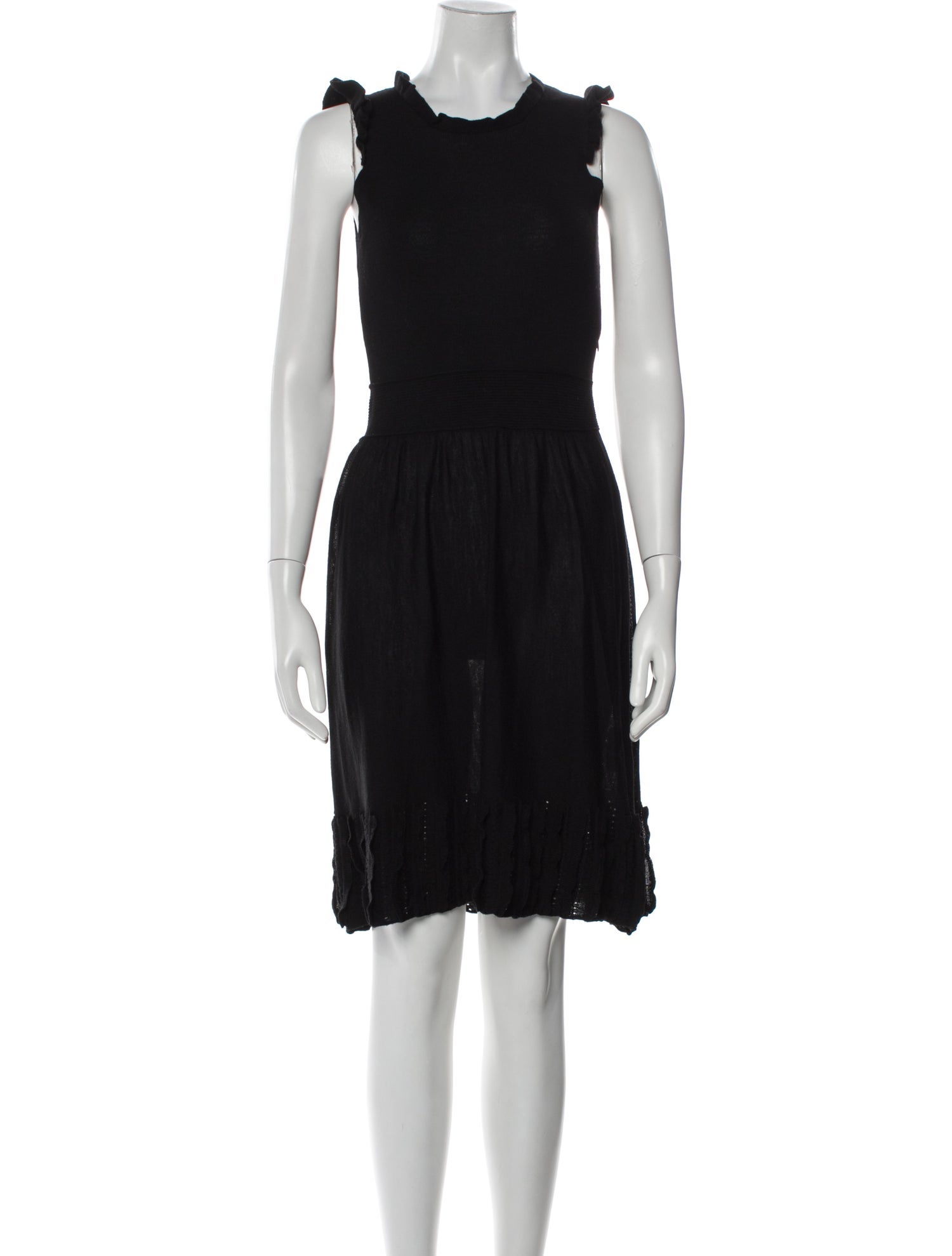 Red Valentino Crew Neck Knee-Length Dress