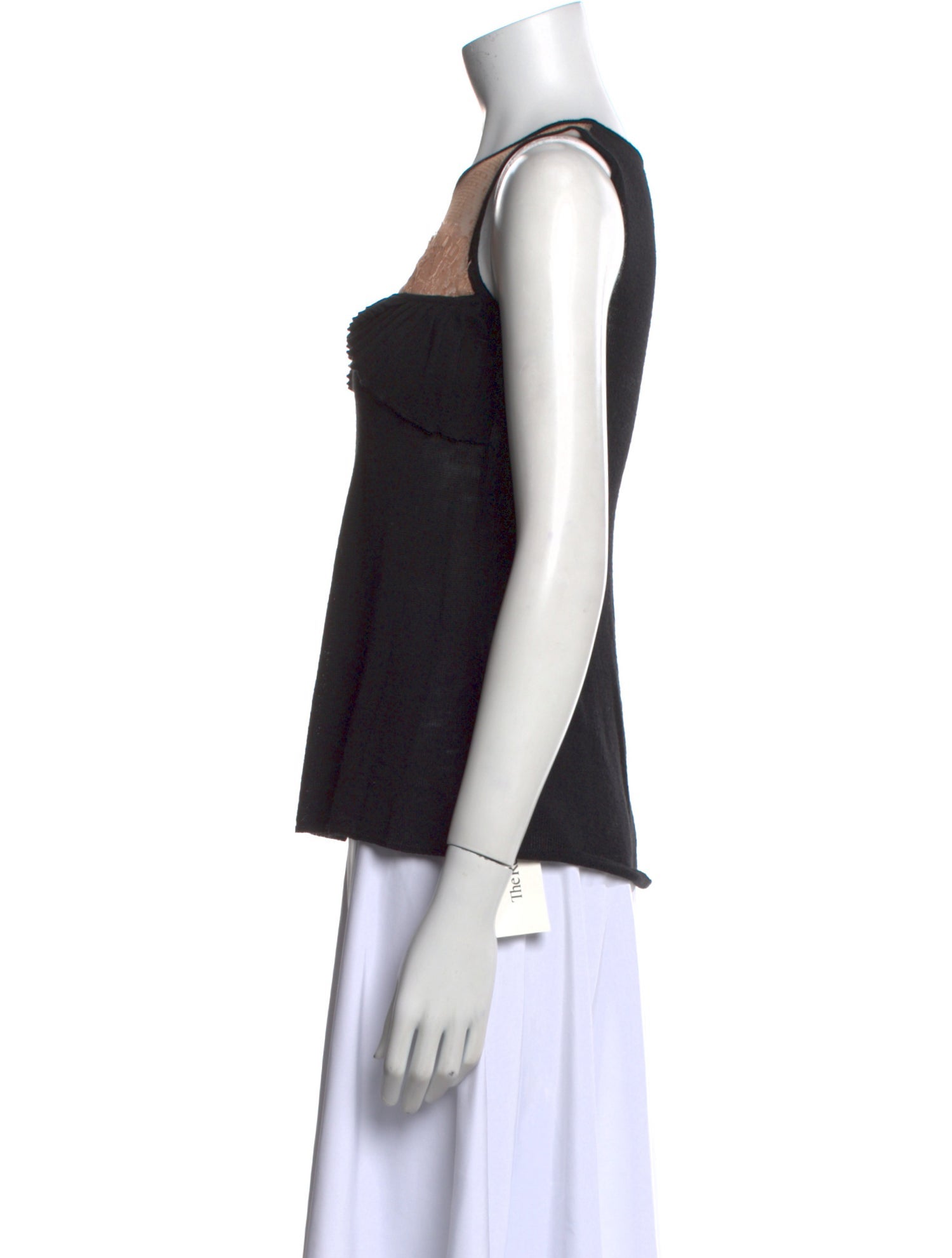 Red Valentino Crew Neck Sleeveless Top