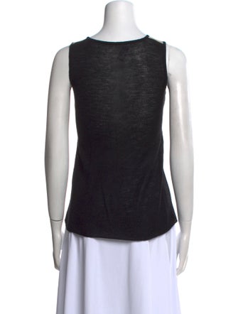 Red Valentino Crew Neck Sleeveless Top