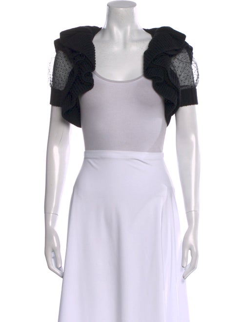 Red Valentino Wool Open Front Sweater