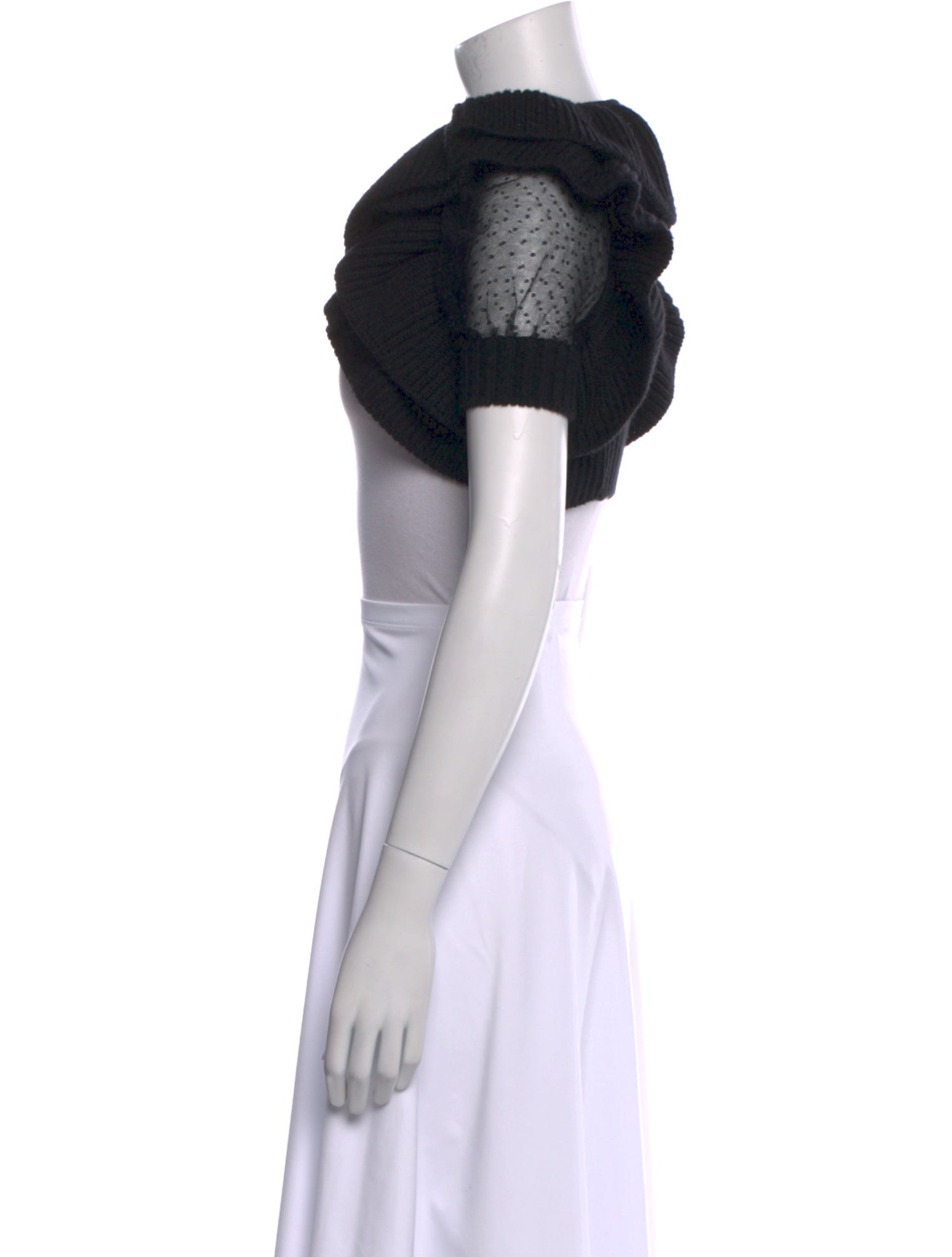 Red Valentino Wool Open Front Sweater