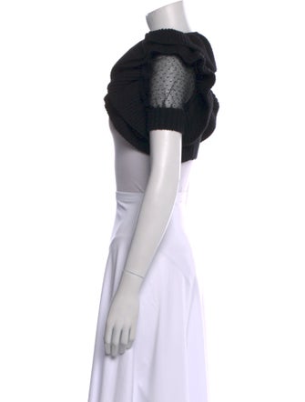 Red Valentino Wool Open Front Sweater