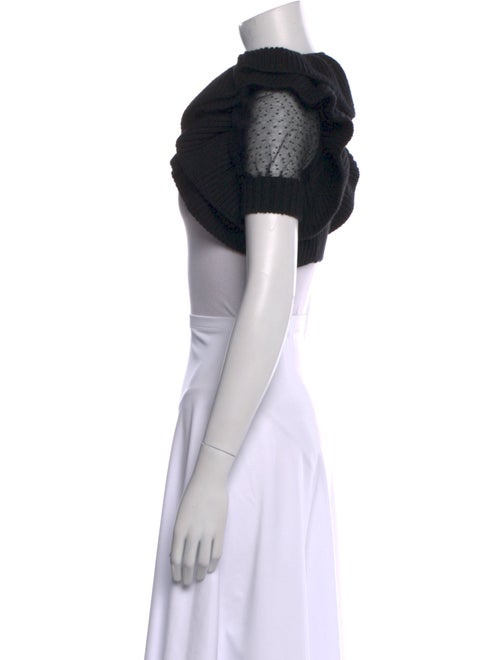 Red Valentino Wool Open Front Sweater