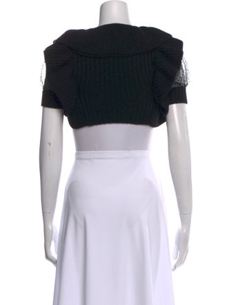 Red Valentino Wool Open Front Sweater