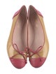Red Valentino Patent Leather Bow Accents Ballet Flats