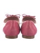 Red Valentino Patent Leather Bow Accents Ballet Flats