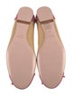 Red Valentino Patent Leather Bow Accents Ballet Flats