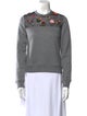 Red Valentino Crew Neck Long Sleeve Sweatshirt