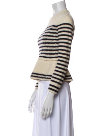 Red Valentino Virgin Wool Striped Sweater